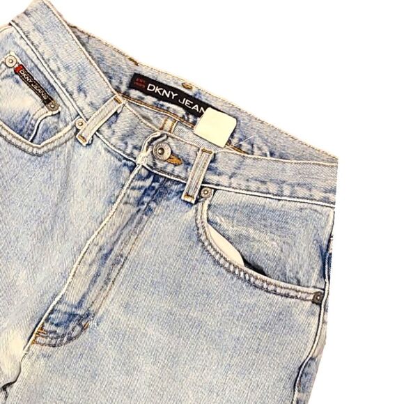 Vintage 90's Stonewashed High-Rise Mom Jeans By DKNY | 8 - Picture 3 of 13